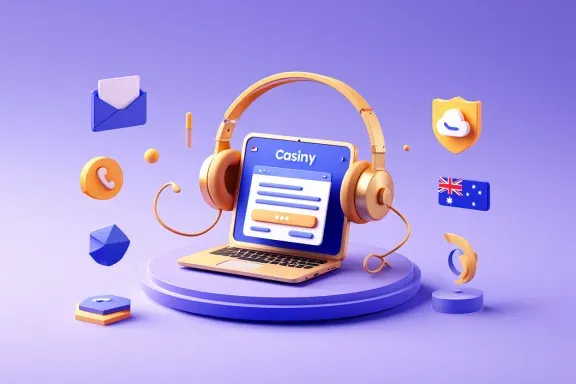 Casiny customer support Australia options
