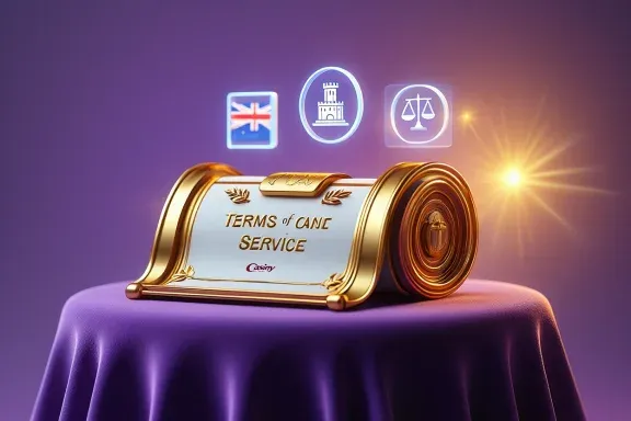 Casiny terms of service Australia